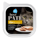 Luxury pâté with chicken and milk topping