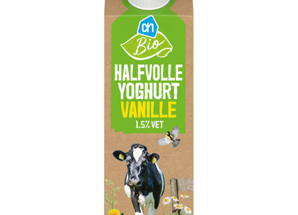 Biologisch Halfvolle yoghurt vanille 1,5%
