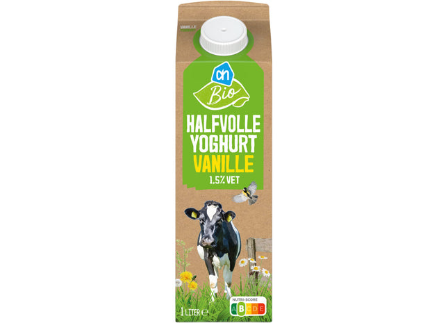 Biologisch Halfvolle yoghurt vanille 1,5%