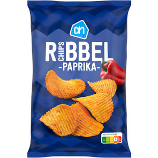 Ribbelchips paprika