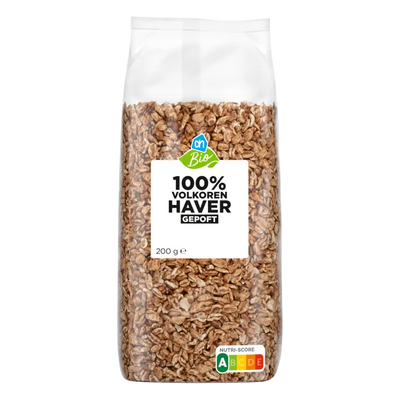 Grain flakes, puffed