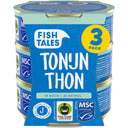 Fish Tales Skipjack tonijn in water 3-pack