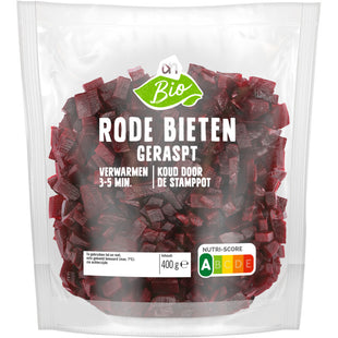 Biologisch Rode bieten geraspt