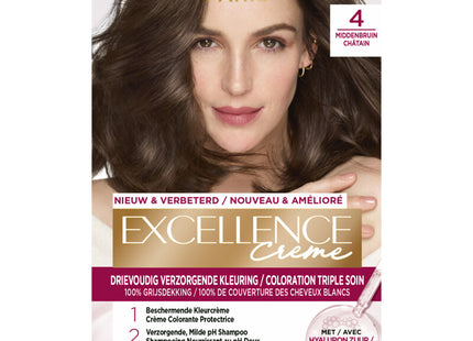 L'Oréal Excellence crème middenbruin 4
