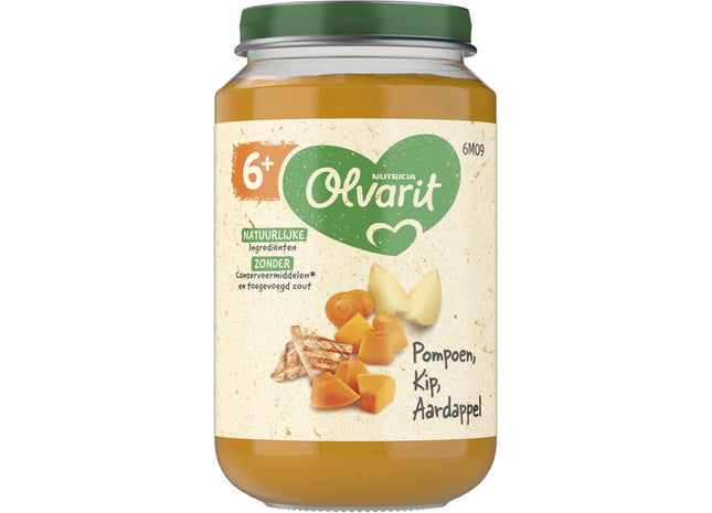 Olvarit Pompoen kip aardappel 6m+