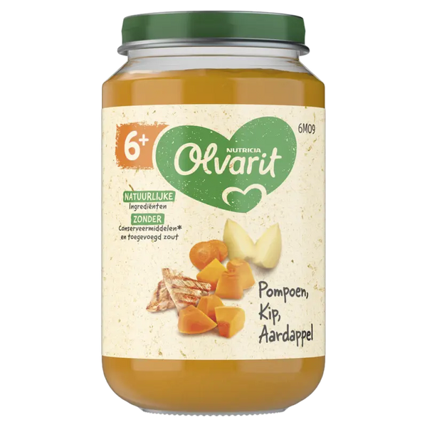 Olvarit Kürbis Huhn Kartoffel 6m+