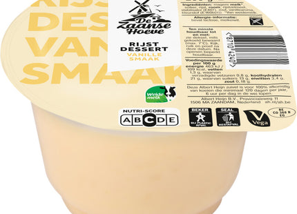 Das Vanille-Reis-Dessert von Zaanse Hoeve