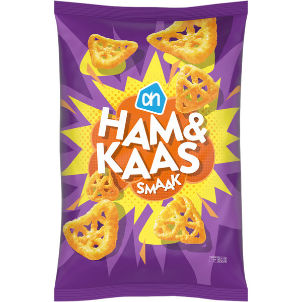 Ham and cheese flavored crackers