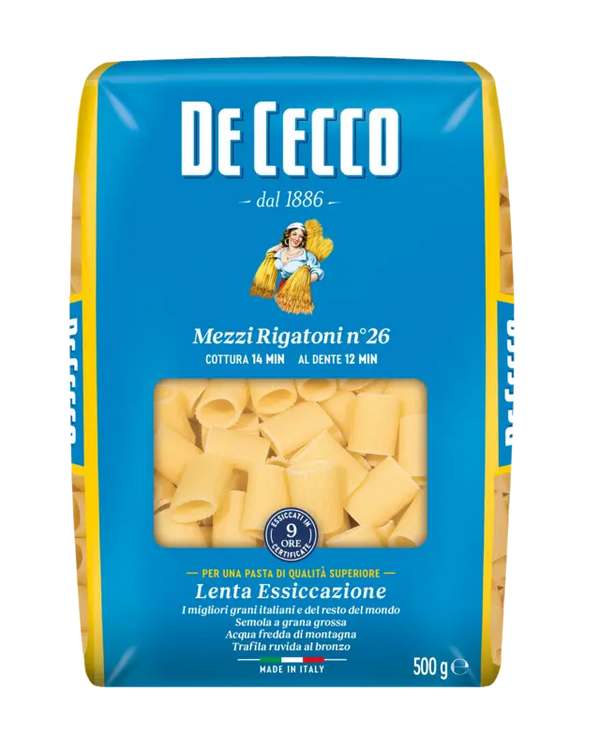 De Cecco Medium ridged tubes no. 26