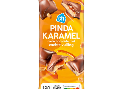 Reep melkchocolade pinda karamel