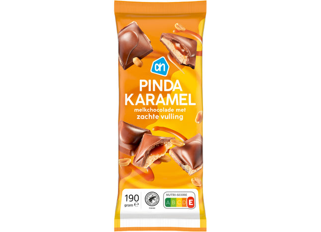 Reep melkchocolade pinda karamel