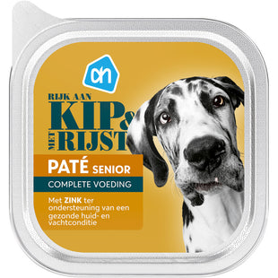 Paté senior rijk aan kip en rijst
