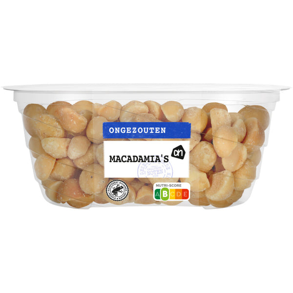 Ongezouten macadamia's geroosterd
