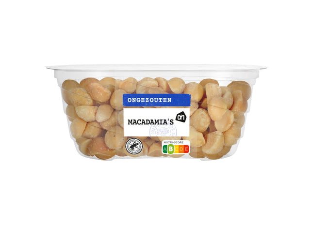 Ongezouten macadamia's geroosterd