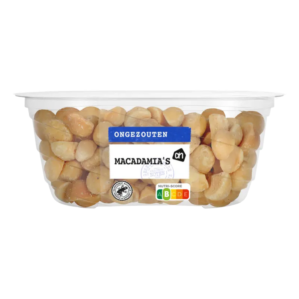 Ungesalzene geröstete Macadamias