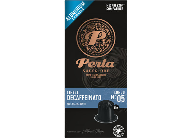 Perla Superiore Finest decaffeinato lungo capsules