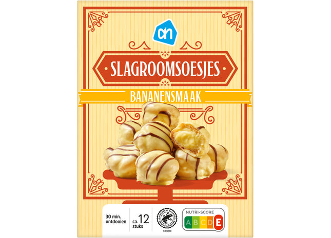 Slagroomsoesjes bananensmaak
