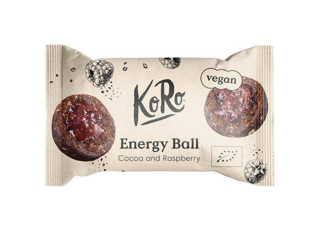 KoRo Energy ball chocolate raspberry