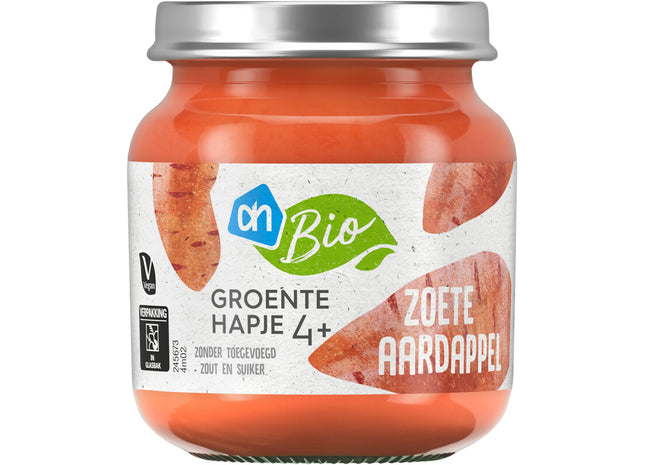 Biologisch Groentehapje zoete aardappel 4+