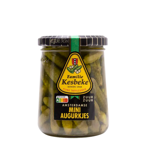 Kesbeke Mini augurkjes zuur