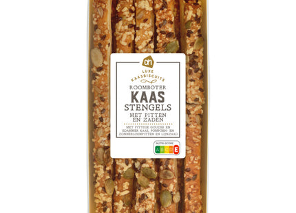 Käsestangen mit Kernen buttern