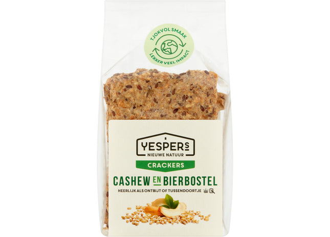 Yespers Crackers cashew & bierbostel