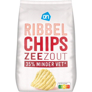 Gerippte Chips mit Meersalz