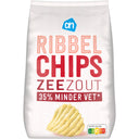 Ribbelchips zeezout