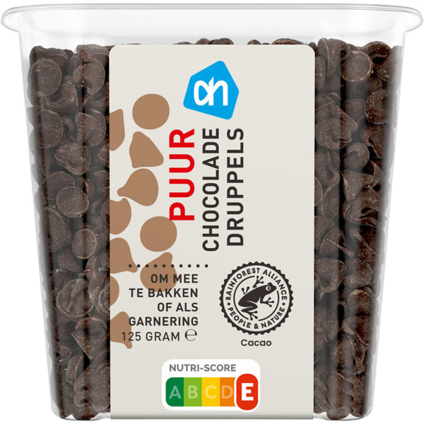 Puur chocolade druppels