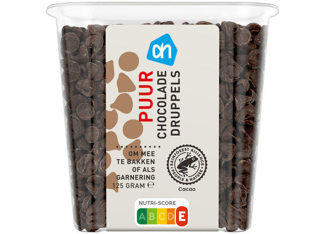 Puur chocolade druppels