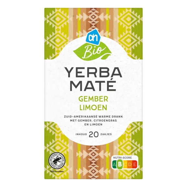 Biologisch Yerba Mate Ingwer Limette