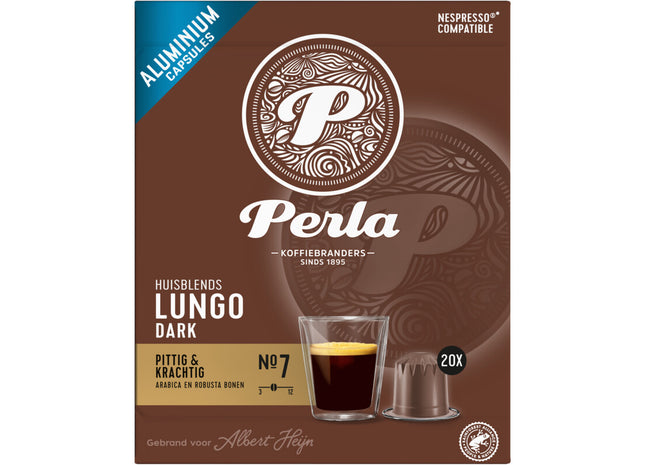 Perla Huisblends Lungo dark capsules