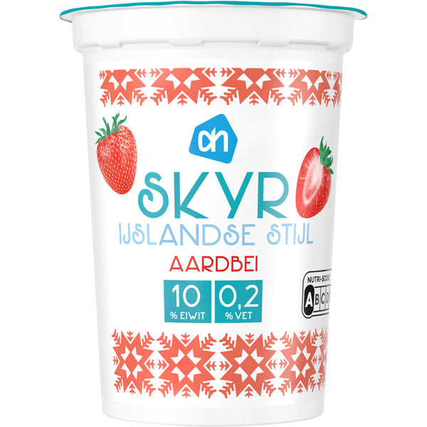 Skyr Isländische Art Erdbeere