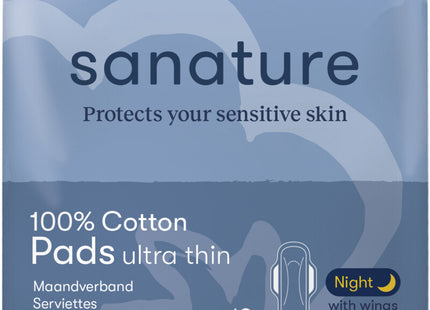 Sanature Cotton Damenbinde Ultra Night
