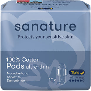 Sanature Cotton Damenbinde Ultra Night