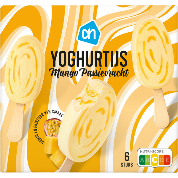 Yoghurtijs mango passievrucht
