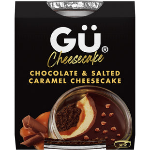 Gü Chocolate & salted caramel cheesecakes