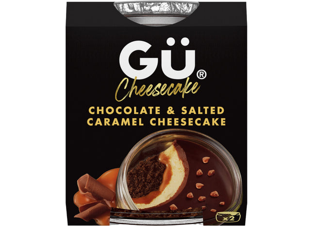 Gü Chocolate & salted caramel cheesecakes