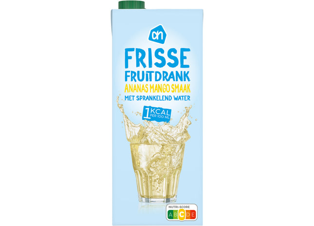 Frisse fruitdrank ananas mango 1kcal
