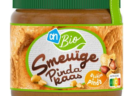 Biologisch Smeuïge pindakaas met stukjes pinda