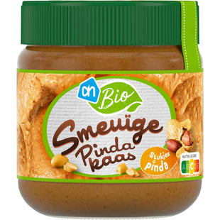Biologisch Smeuïge pindakaas met stukjes pinda