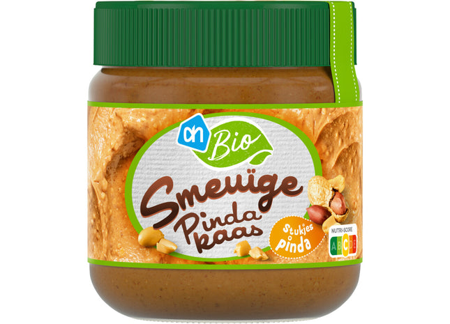 Biologisch Smeuïge pindakaas met stukjes pinda