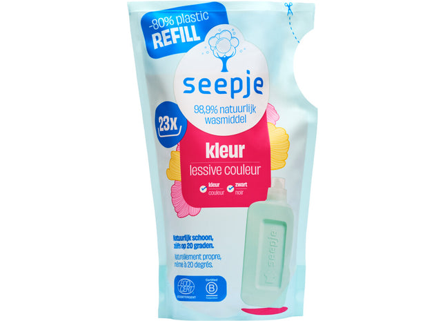 Seepje Wasmiddel navulzak kleur