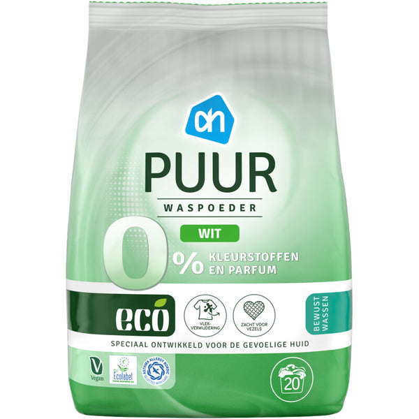Eco Wasmiddel puur wit poeder