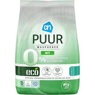 Eco Wasmiddel puur wit poeder