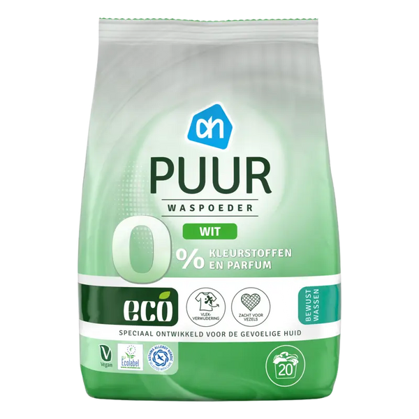 Eco Laundry Detergent pure white powder