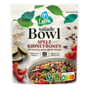 Spelt and kidney bean salad bowl