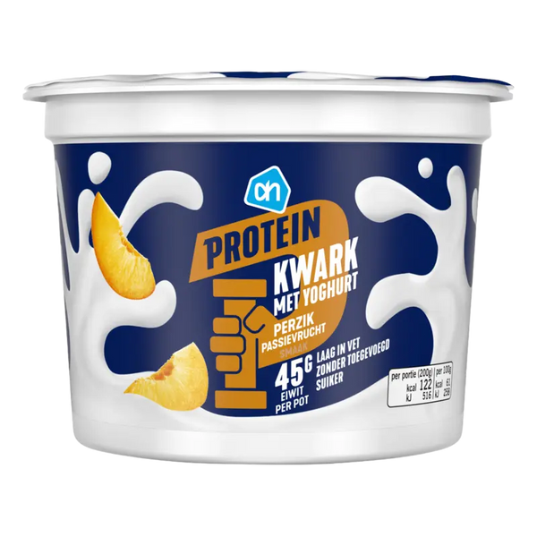 Protein kwark met yoghurt perzik