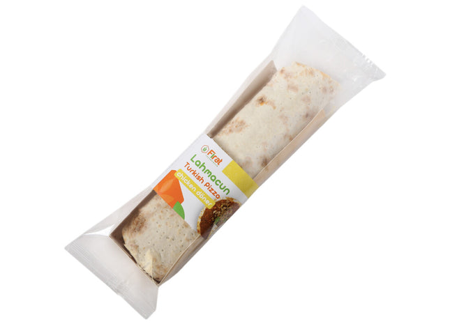 Firat Lmacun türkische Pizza mit Hähnchen-Döner
