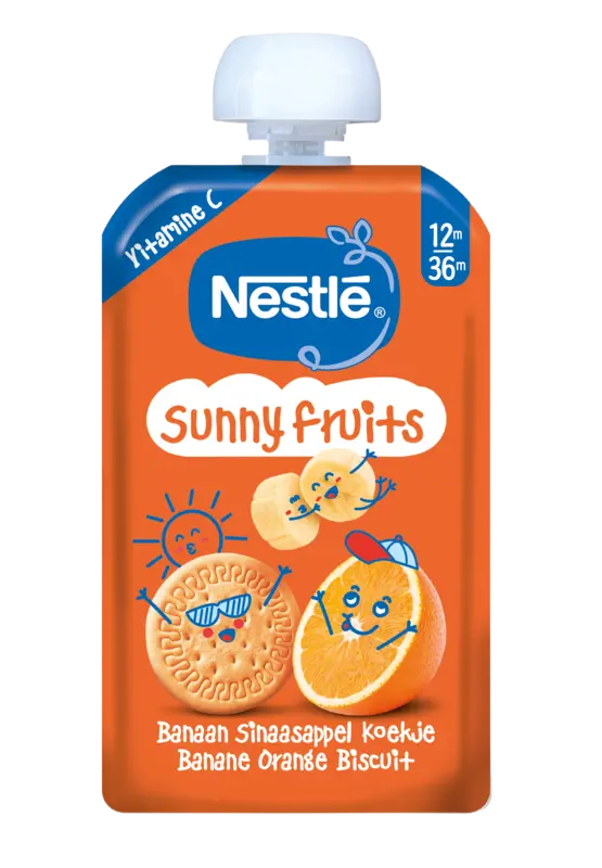 Nestlé Sunny Fruits Quetschbeutel 12M+